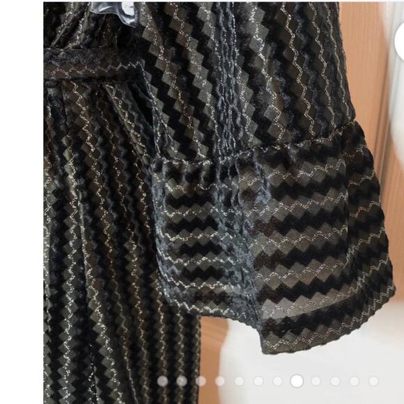 ModCloth Black Fab Feedback Mock Neck Dress Sz M - Picture 4 of 8